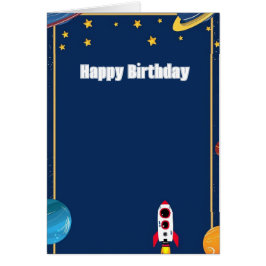 Trendig Red & White Rocket Greeting Card - flottan Hälsningskort