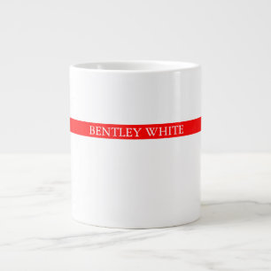 Trendig Red White-Snyggt - enkelt enkelt, enkelt d Jumbo Mugg
