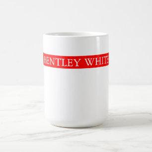 Trendig Red White-Snyggt - enkelt enkelt, enkelt d Kaffemugg
