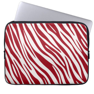 Trendig Red Zebra Animal Sripes Laptop Fodral