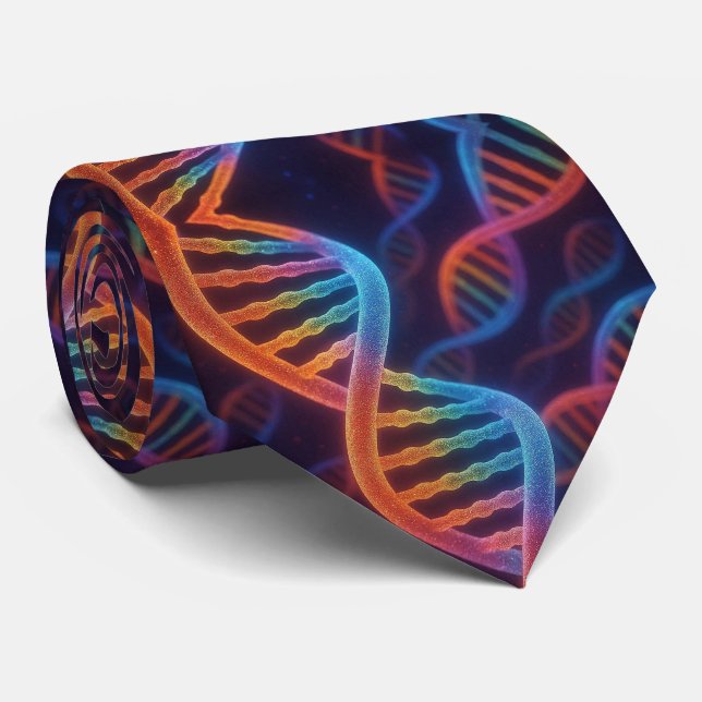 Trendig regnbåge dubbel helix DNA slips  (Rullad)