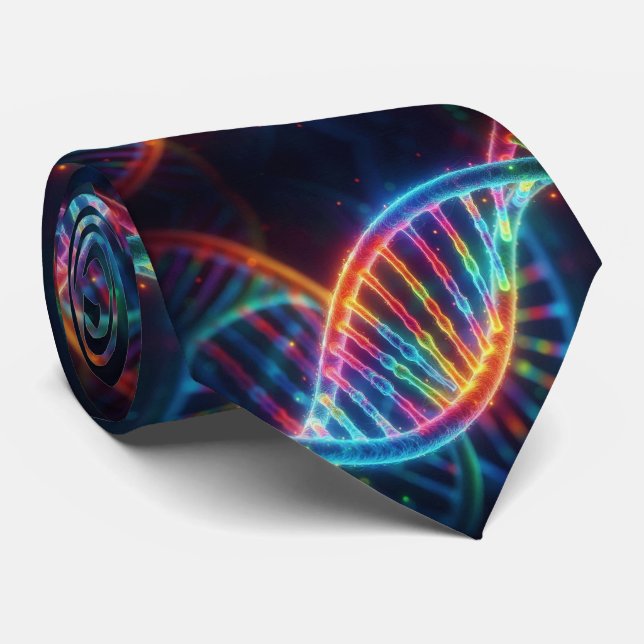 Trendig regnbåge dubbel helix DNA slips  (Rullad)