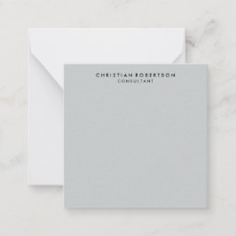 Trendig Rensa enkelt Grått Consultant Business Anteckningskort