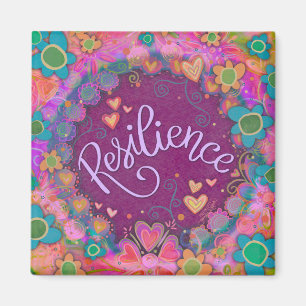 Trendig Resilience Söt Blommigt Modern Inspirice Magnet