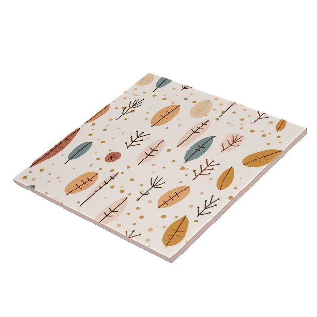 Trendig Retro Boho Abstrakt Collection Kakelplatta (Sidan)