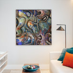 Trendig Retro Futuristiska MarLED Vågar Art Mönste Poster<br><div class="desc">Fin contemporary präglad och glansig tittar futuristiska psykedelic vinkarare mönster. Färgstark design för modern trendsättare och höftledare eller industrikonstmotiv älskare.</div>