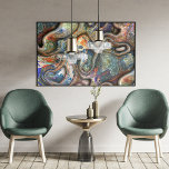 Trendig Retro Futuristiska MarLED Vågar Art Mönste Poster<br><div class="desc">Fin contemporary präglad och glansig tittar futuristiska psykedelic vinkarare mönster. Färgstark design för modern trendsättare och höftledare eller industrikonstmotiv älskare.</div>