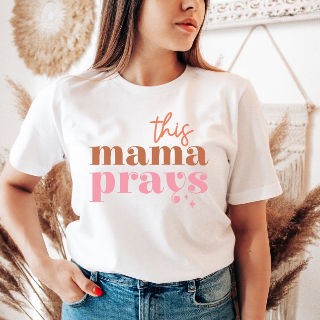 Trendig Retro Mamma Shirt Mamma Prays Tshirt Mammo T (Skapare uppladdad)