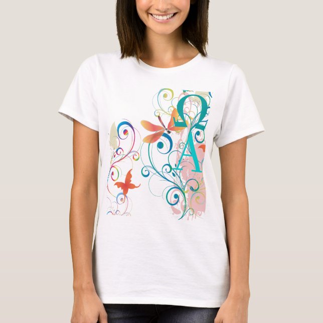 Trendig retro t-shirt efter din rusch.. (Framsida)