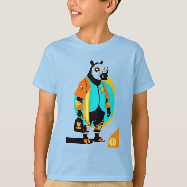 Trendig Rhinos T Shirt (Framsida)