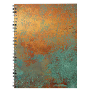 Trendig Rik Copper Patina Metallic Anteckningsbok