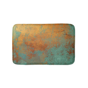 Trendig Rik Copper Patina Metallic Badrumsmatta