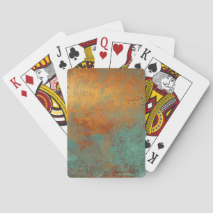 Trendig Rik Copper Patina Metallic Casinokort