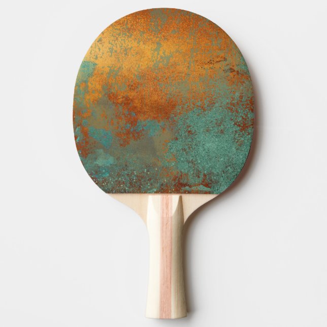 Trendig Rik Copper Patina Metallic Pingisracket (Framsidan)
