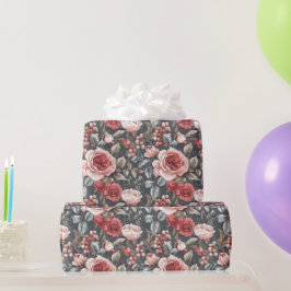 Trendig Ro Flower Wildblomma Wrapping Papper Presentpapper