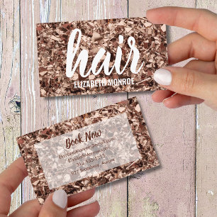 Trendig Ro Glitter Hair Stylist Salon Visitkort