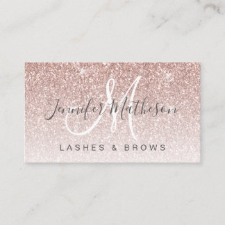 Trendig Ro Glitter Lash Brows Salon Visitkort