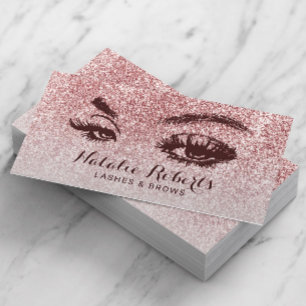 Trendig Ro Glitter Lash Eyelash Salon Visitkort
