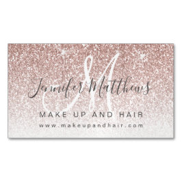 Trendig Ro Glitter Makeup Artist Hair Salon Magnetiska Visitkort