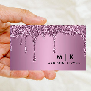 Trendig Ro Glitter Makeup Artist Hair Salon Visitkort