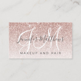 Trendig Ro Glitter Makeup Artist Hair Salon Visitkort
