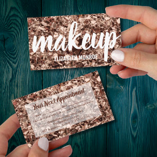 Trendig Ro Glitter Makeup-konstnär Tidsbeställning Kort