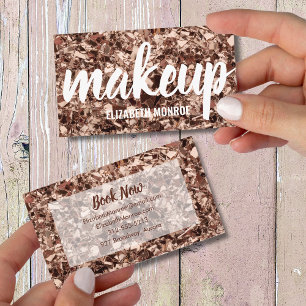 Trendig Ro Glitter Makeup-konstnär Visitkort