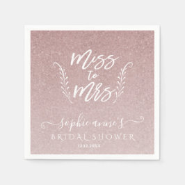 Trendig Ro Guld fröken till fru Möhippa Pappersservett