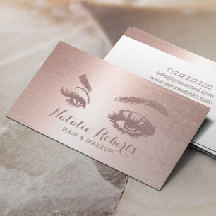 Trendig Ro Hair Stylist Makeup Artist Salon Visitkort