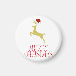 Trendig röd jultryck  magnet