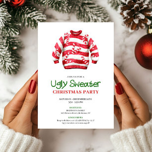 Trendig Rolig Fjulig Jultröja Xmas Inbjudan Design
