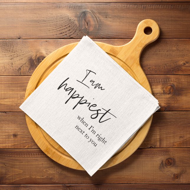 Trendig Romantic Black Quote Gift Kökshandduk (Skapare uppladdad)