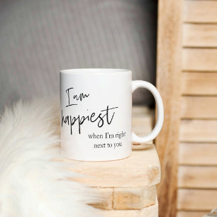 Trendig Romantic Black Quote Gift Mugg