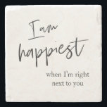 Trendig Romantic Black Quote Gift Stenunderlägg<br><div class="desc">Trendig Romantic Black Quote Gift</div>