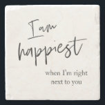 Trendig Romantic Black Quote Gift Stenunderlägg<br><div class="desc">Trendig Romantic Black Quote Gift</div>