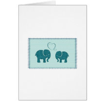 Trendig romantiska elefanter i kärlek-lappverk