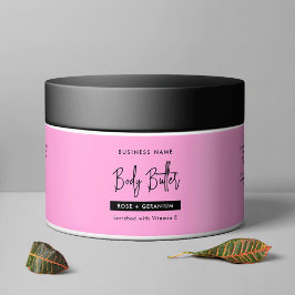 Trendig  Rosa Body Lotion Cosmetic Burk-etikett Vattenflaska Etikett