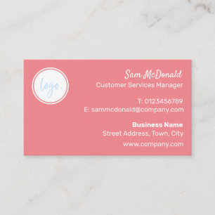 TRENDIG ROSA Business LOGOTYP COMPANY BRAND Visitkort