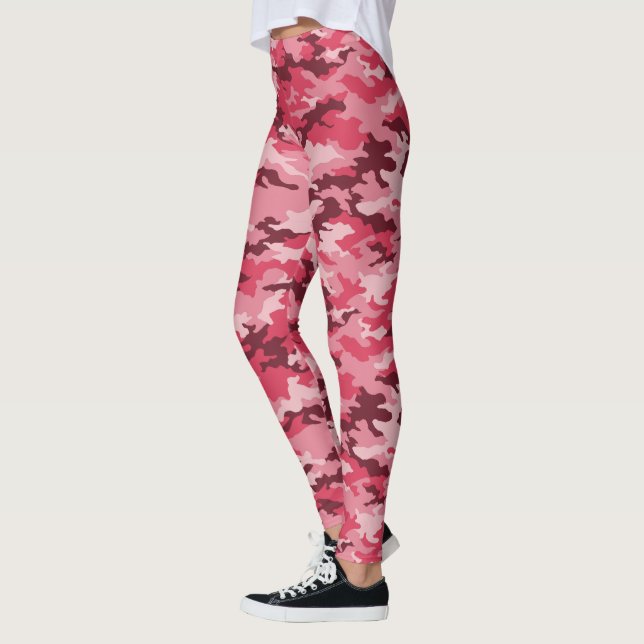 Trendig Rosa Camo Leggings (Vänster)