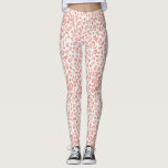Trendig Rosa Coral Leopard Mönster Leggings<br><div class="desc">Cute och trendig kvinnors lag som har en hand plockade-mönster av en rosa som leopard mönster.</div>