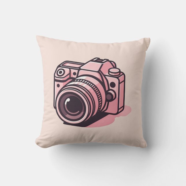 Trendig Rosa DSLR-Personlig för fotografering av k Kudde (Framsida)