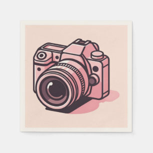 Trendig Rosa DSLR-Personlig för fotografering av k Pappersservett