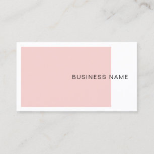 Trendig Rosa Elegant Company Modern Simple Visitkort