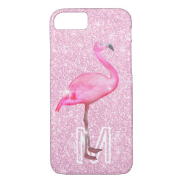 Trendig Rosa Glitter Tropical Flamingo Modern