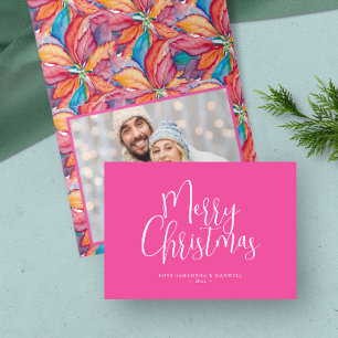 Trendig Rosa God jul Helgkort