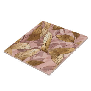 Trendig Rosa Guld Boho Löv Collection Kakelplatta