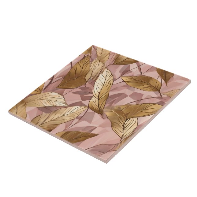 Trendig  Rosa Guld Boho Löv Collection Kakelplatta (Sidan)