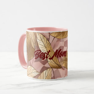 Trendig Rosa Guld Boho Löv Collection Mugg