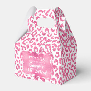Trendig Rosa Leopard Presentaskar