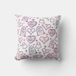 Trendig Rosa Lila Ghost Halloween Decor Kudde